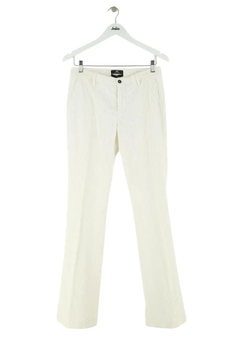 Pantalon large Other Brand Blanc en Coton, taille XL - Seconde Main