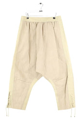 Pantalon large Paco Rabanne Beige en Coton, taille XL - Seconde Main