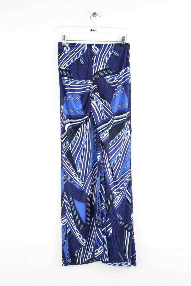 Pantalon large Parosh Bleu en Viscose