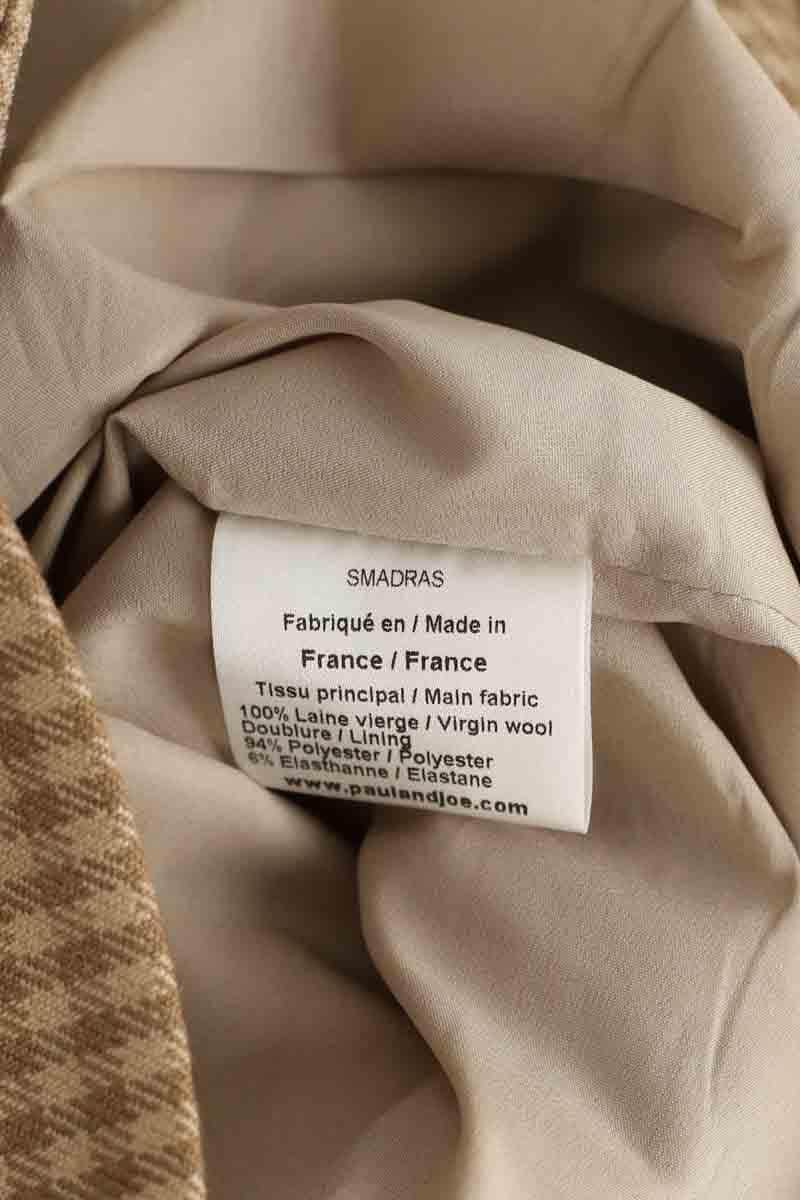Pantalon large Paul & Joe Smadras Beige en Laine
