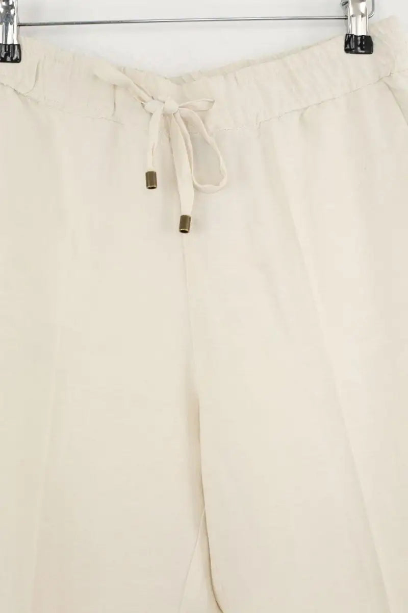 Pantalon large Pinko Beige en Viscose