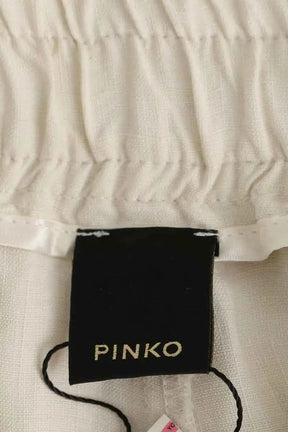 Pantalon large Pinko Beige en Viscose