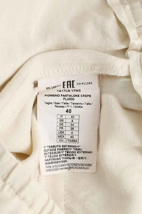 Pantalon large Pinko Beige en Viscose