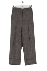 Pantalon large Rouje Marron en Viscose, taille S - Seconde Main