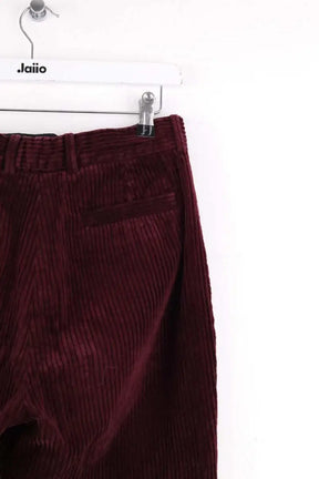 Pantalon large Sandro Bordeaux en Coton