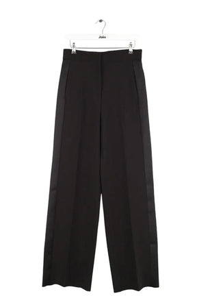 Pantalon large Sandro Noir en Polyester, taille S - Seconde Main
