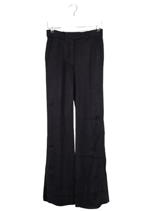 Pantalon large Sandro Noir en Synthétique, taille XS - Seconde Main