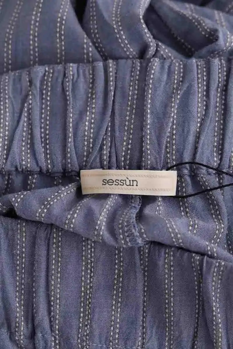 Pantalon large Sessun Bleu en Synthétique