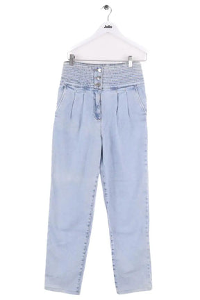 Pantalon large Sézane Bleu en Coton, taille S - Seconde Main