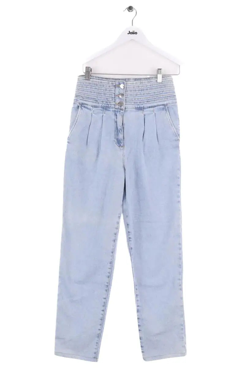 Pantalon large Sézane Bleu en Coton, taille S - Seconde Main