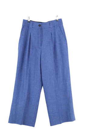 Pantalon large Sézane Bleu en Coton, taille XL - Seconde Main