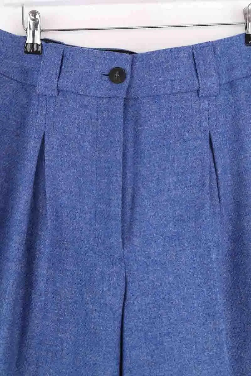 Pantalon large Sézane Bleu en Coton