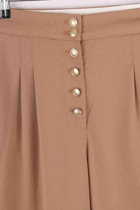 Pantalon large Sézane Camel en Coton