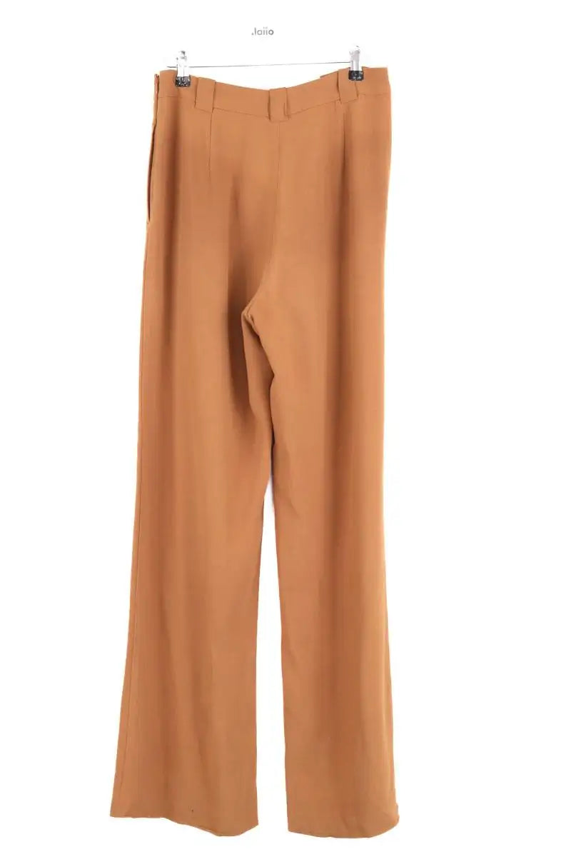 Pantalon large Sézane Camel en Synthétique