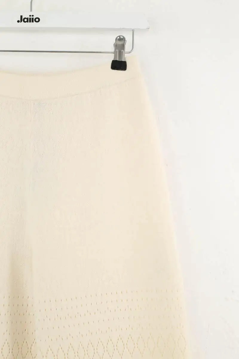 Pantalon large Sézane Ecru en Laine