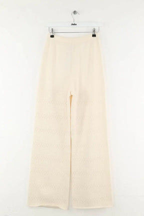 Pantalon large Sézane Ecru en Laine