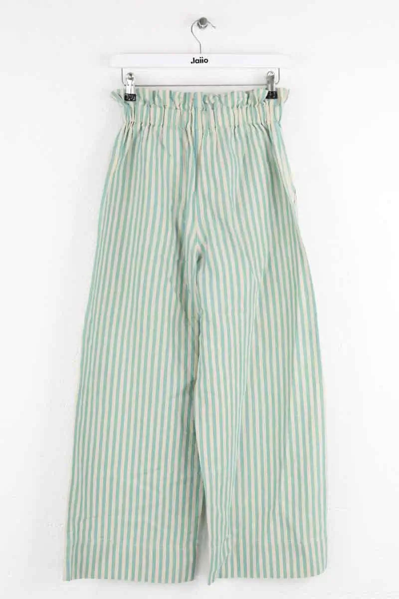 Pantalon large Sézane Ecru en Lin