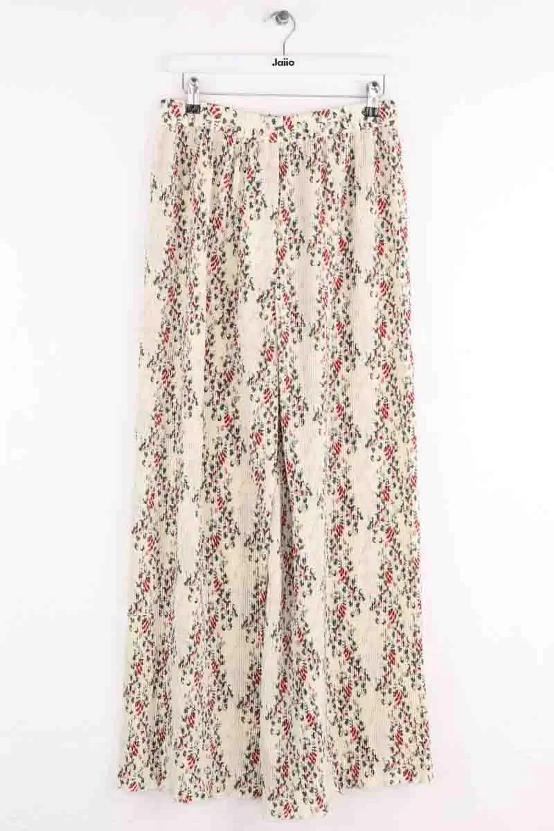 Pantalon large Sézane Ecru en Synthétique