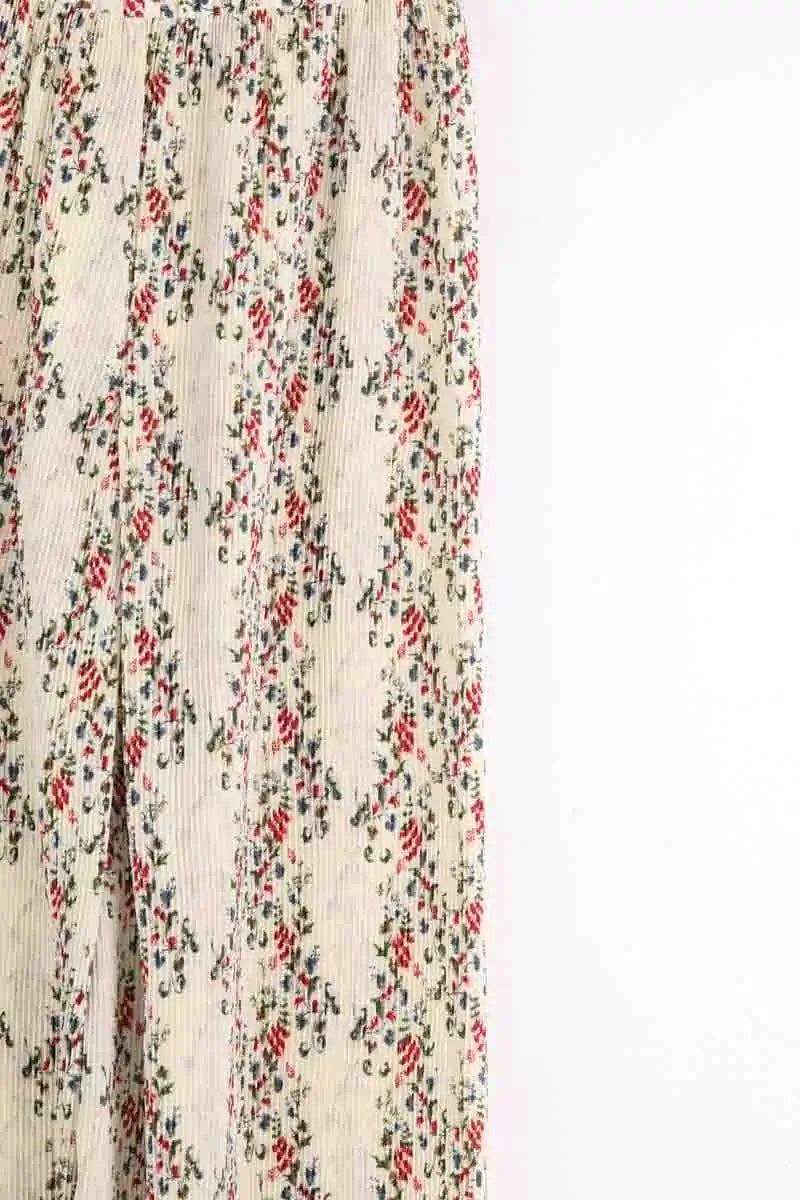 Pantalon large Sézane Ecru en Synthétique