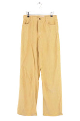 Pantalon large Sézane Jaune en Coton, taille M - Seconde Main