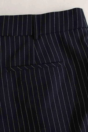 Pantalon large Sézane Marine en Polyester