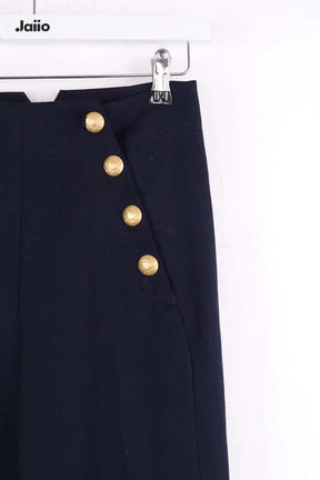Pantalon large Sézane Marine en Synthétique