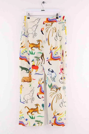 Pantalon large Sézane Multicolore en Lin