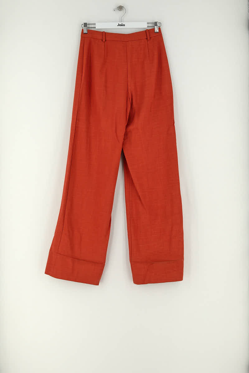Pantalon large Sézane Orange en Viscose