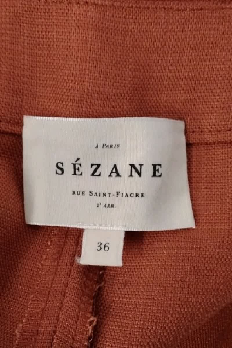Pantalon large Sézane Orange en Viscose