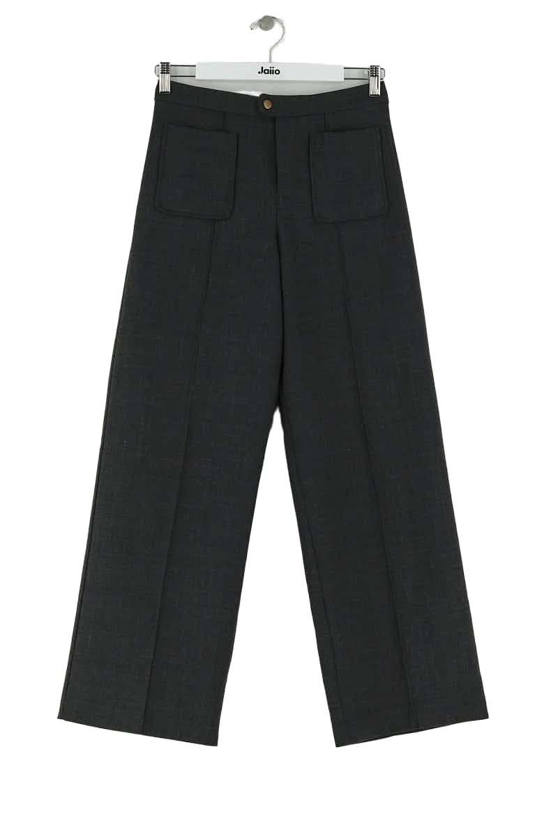 Pantalon large Soeur Gris en Coton, taille S - Seconde Main