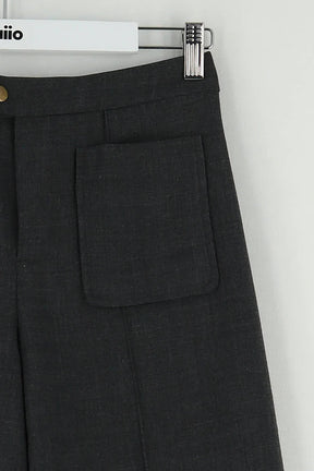 Pantalon large Soeur Gris en Coton