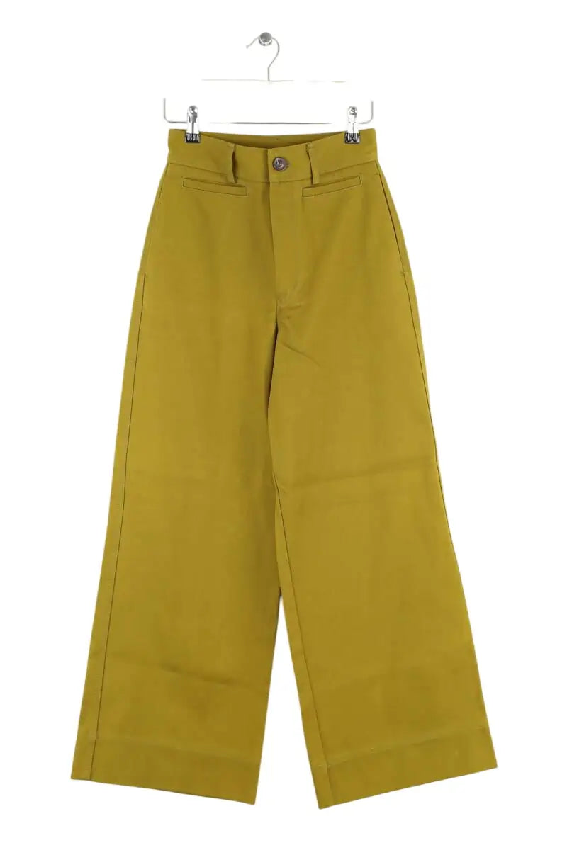 Pantalon large Soeur Junky Kaki en Coton, taille XS - Seconde Main
