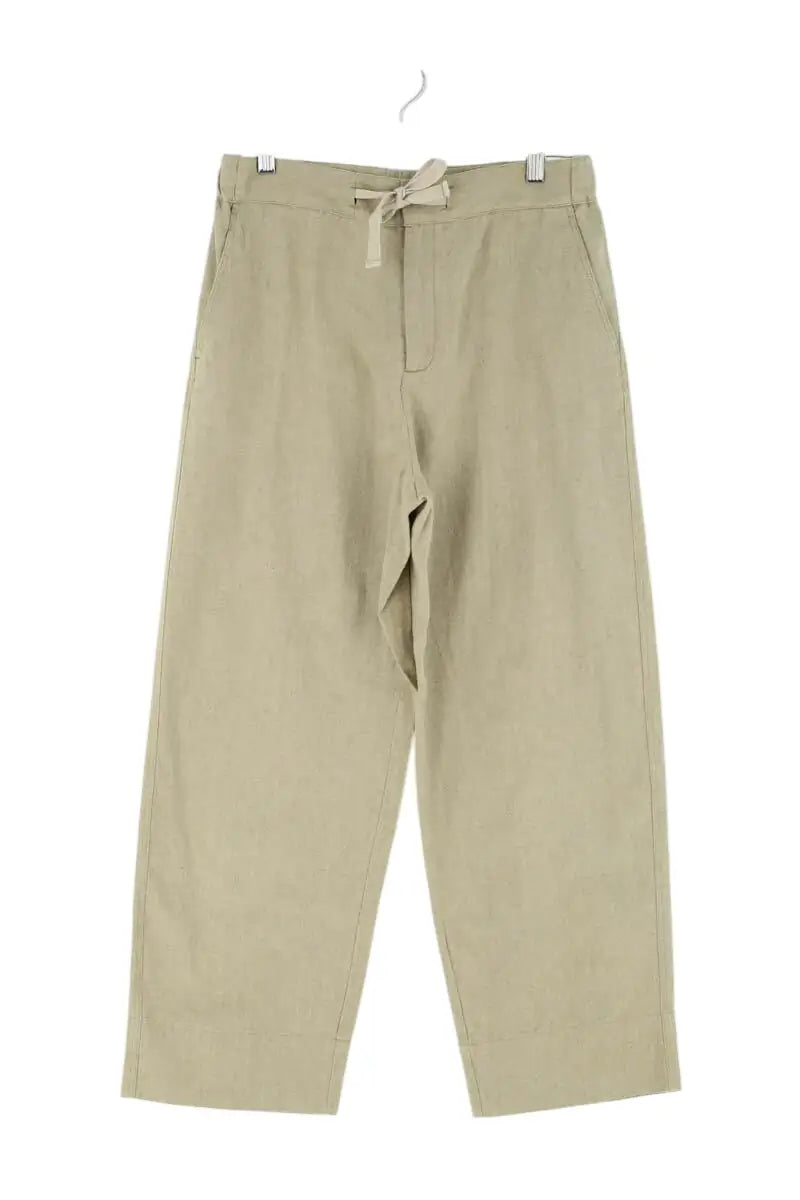 Pantalon large Soeur Sarajevo Kaki en Lin, taille M - Seconde Main