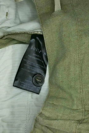 Pantalon large Soeur Sarajevo Kaki en Lin