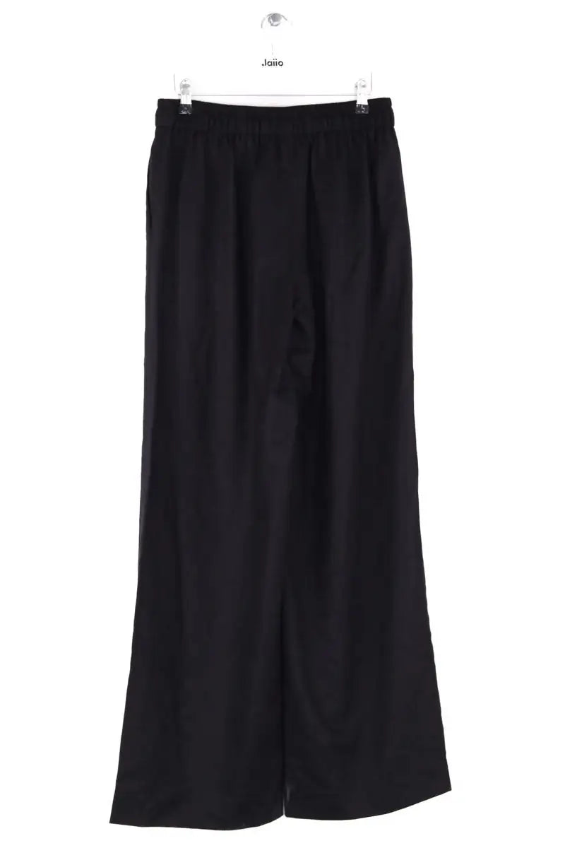 Pantalon large Soft Goat Noir en Laine