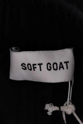 Pantalon large Soft Goat Noir en Laine