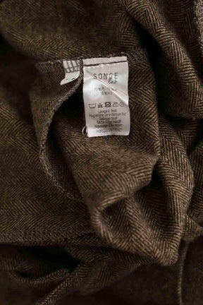 Pantalon large Songe Lab Marron en Polyester