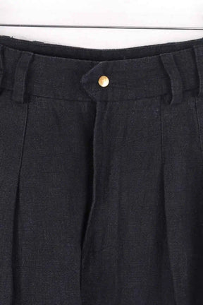 Pantalon large Songe Lab Noir en Lin