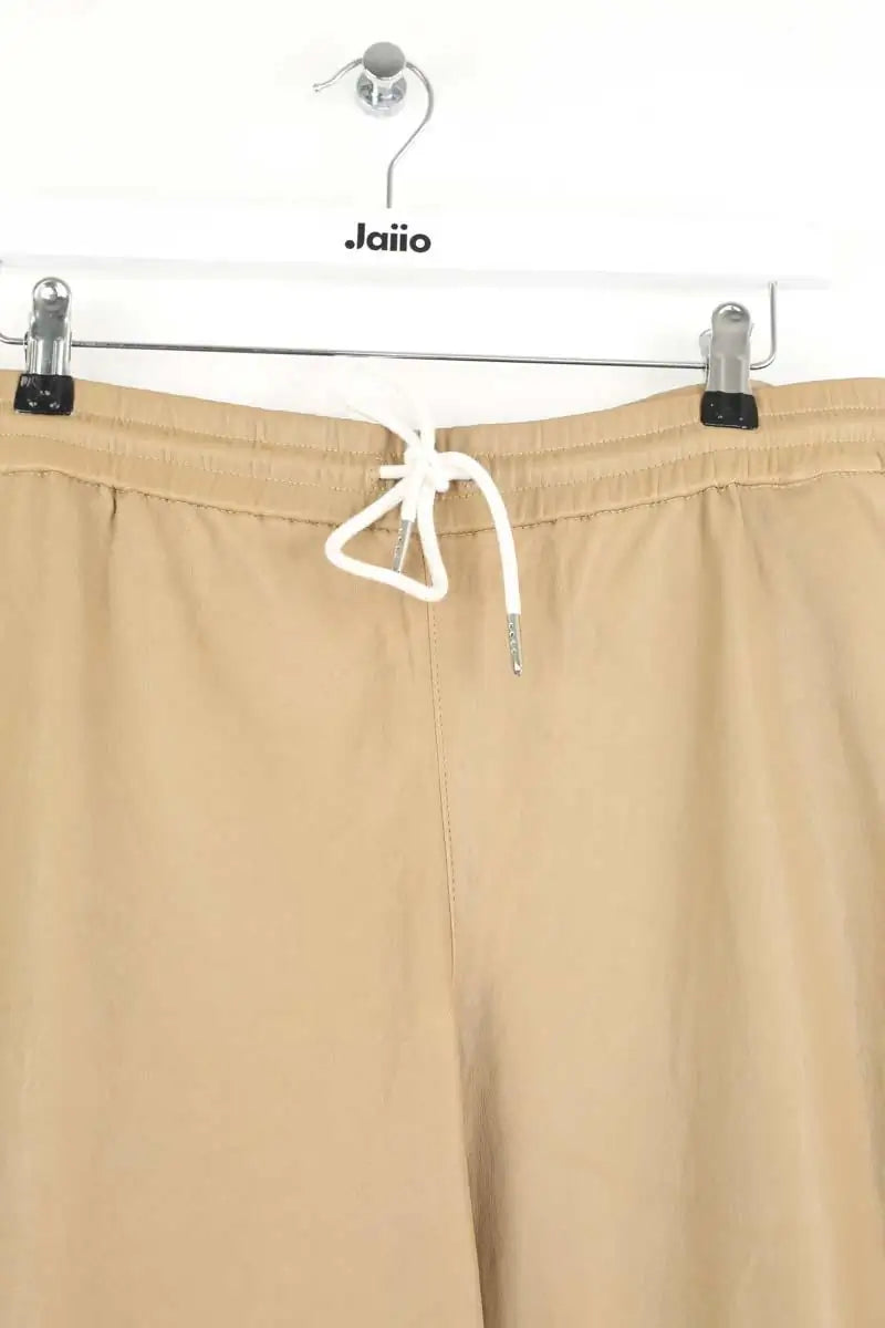 Pantalon large SPRWMN Beige en Cuir