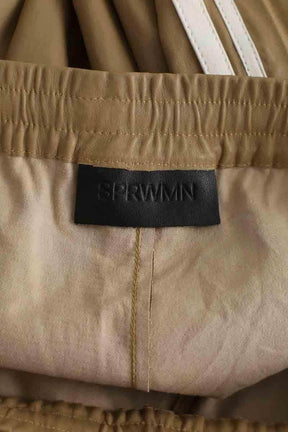 Pantalon large SPRWMN Beige en Cuir