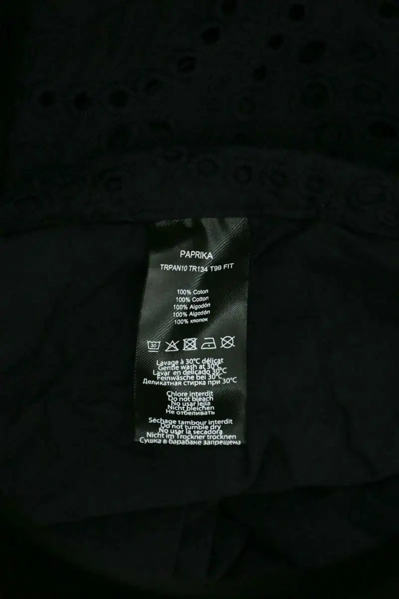 Pantalon large Tara Jarmon Noir en Coton