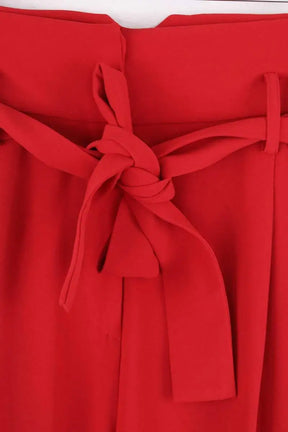 Pantalon large Tara Jarmon Pia Rouge en Synthétique