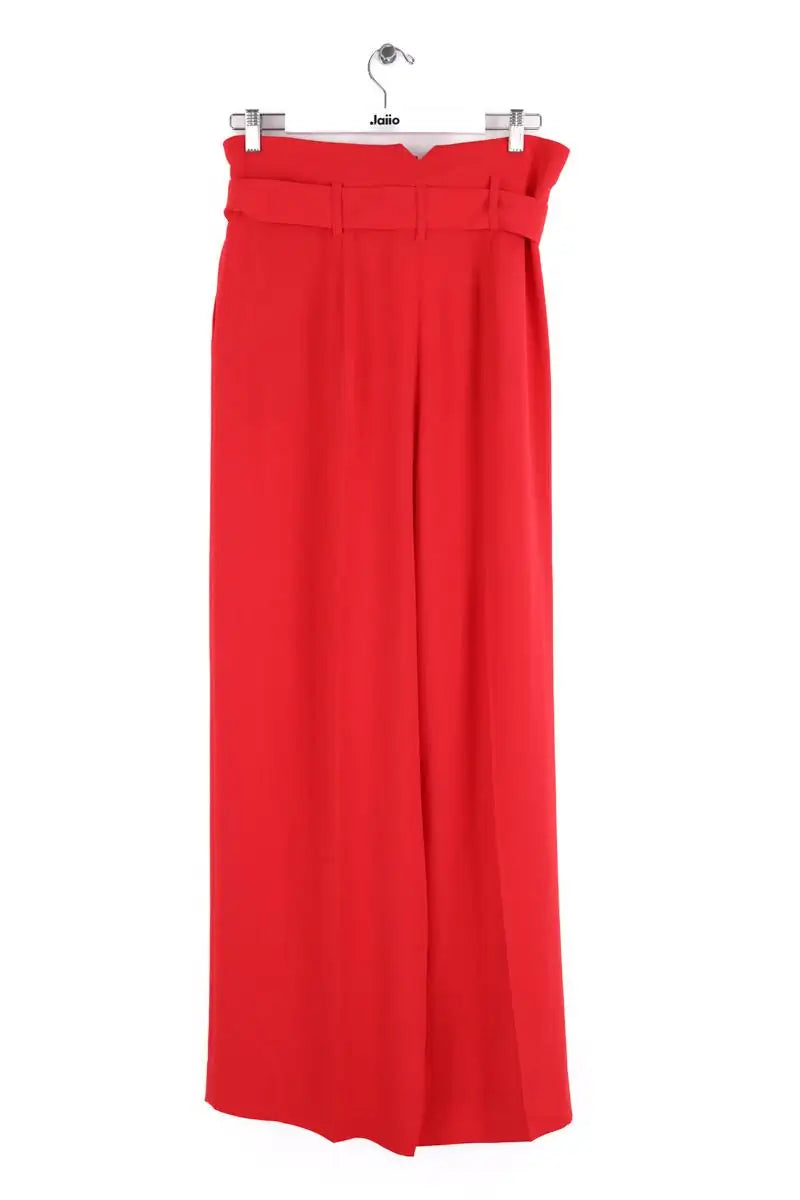 Pantalon large Tara Jarmon Rouge en Synthétique