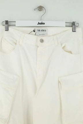 Pantalon large The Attico Blanc en Coton