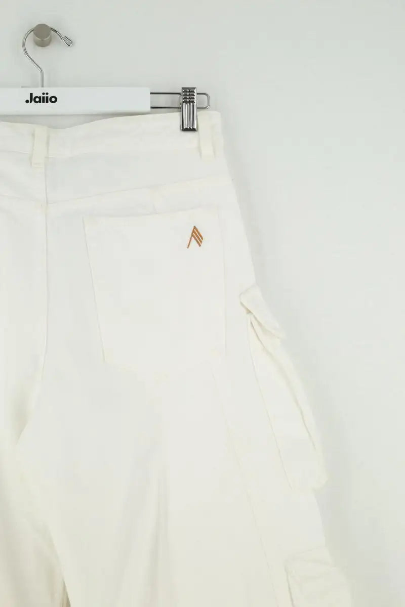 Pantalon large The Attico Blanc en Coton