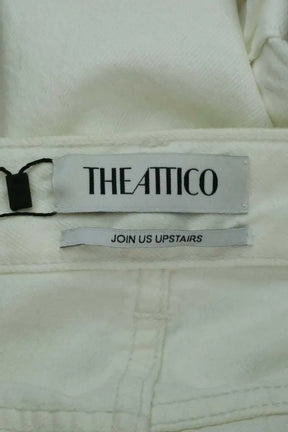 Pantalon large The Attico Blanc en Coton