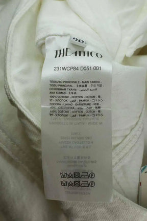 Pantalon large The Attico Blanc en Coton