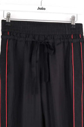 Pantalon large The Kooples Noir en Soie