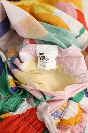Pantalon large The Label Edition Multicolore en Coton