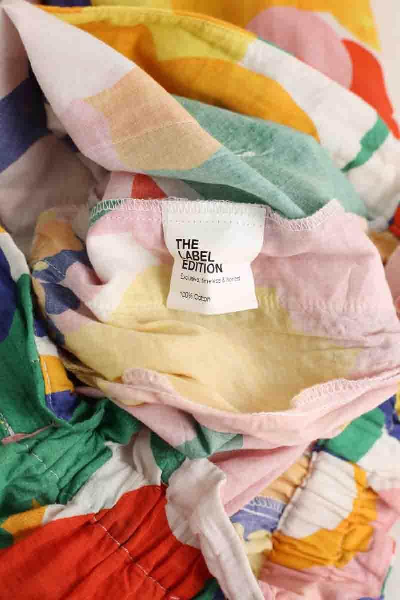 Pantalon large The Label Edition Multicolore en Coton